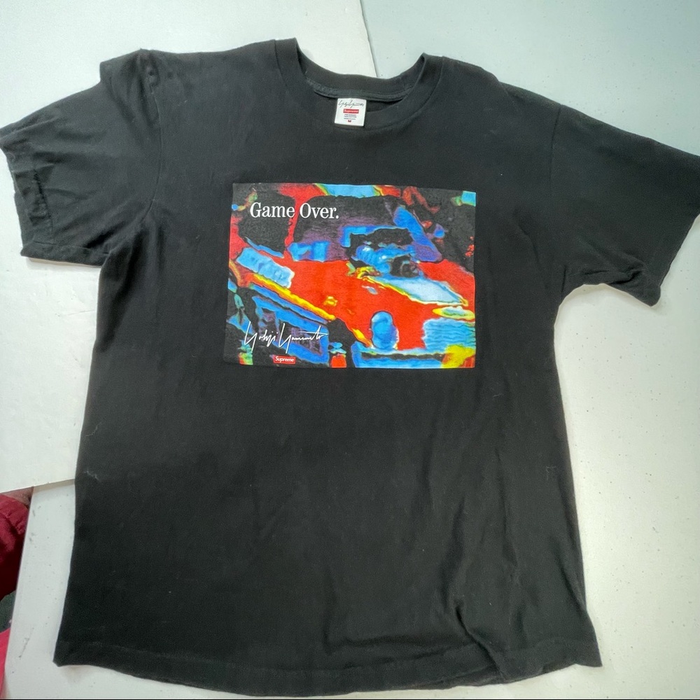 Supreme Yoshi Yamamoto Game Over Graphic Tee Shirt Mens Medium Size